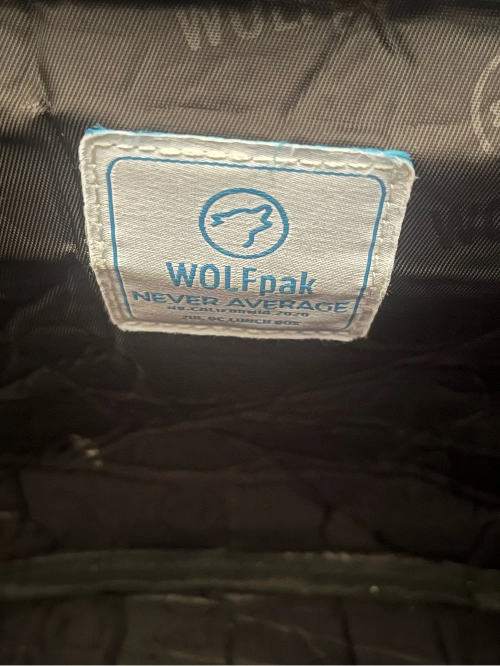 WOLF Black Quilted Lined Cooler Bag Interior - Picture 4 of 4